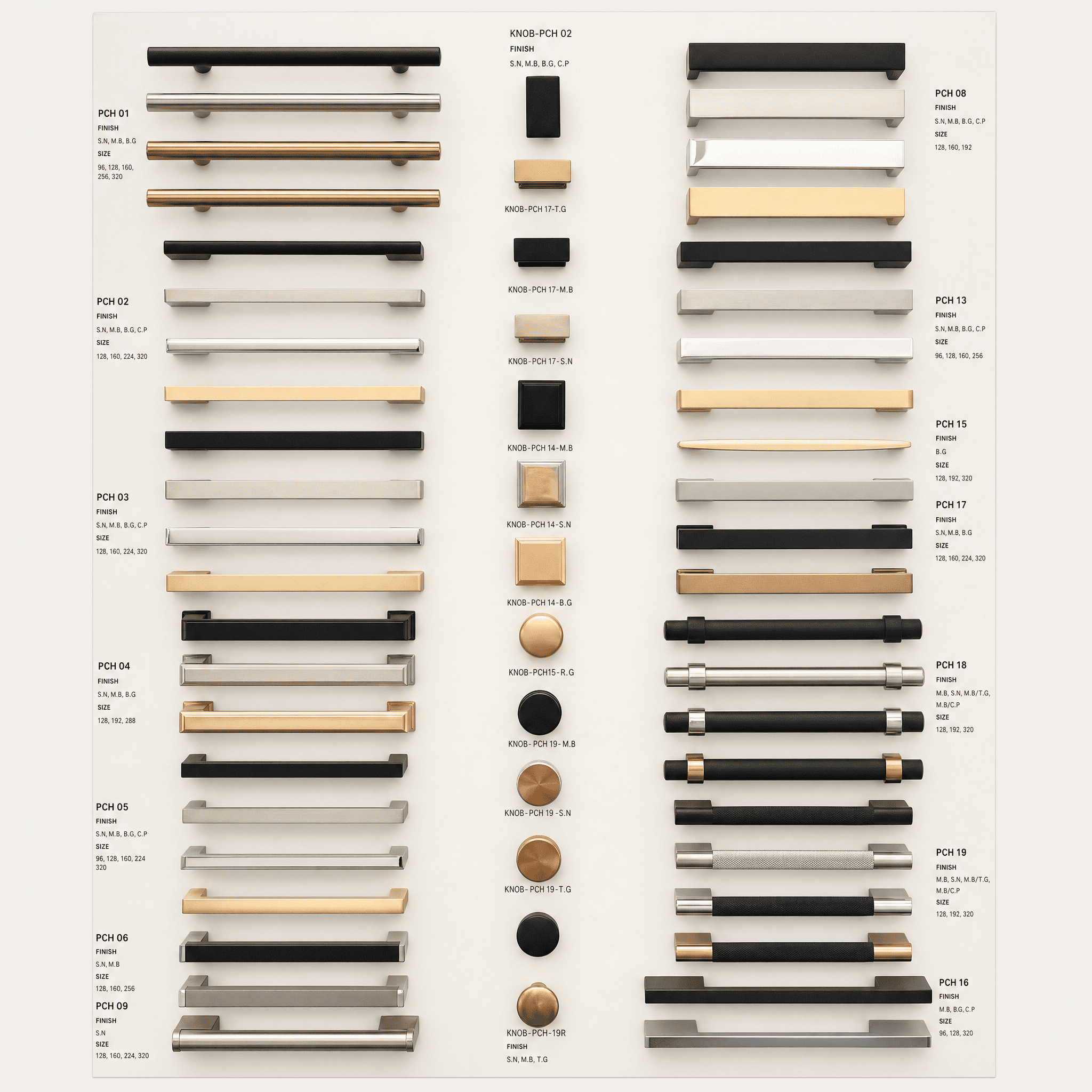 Polarwood door handles and knobs collection