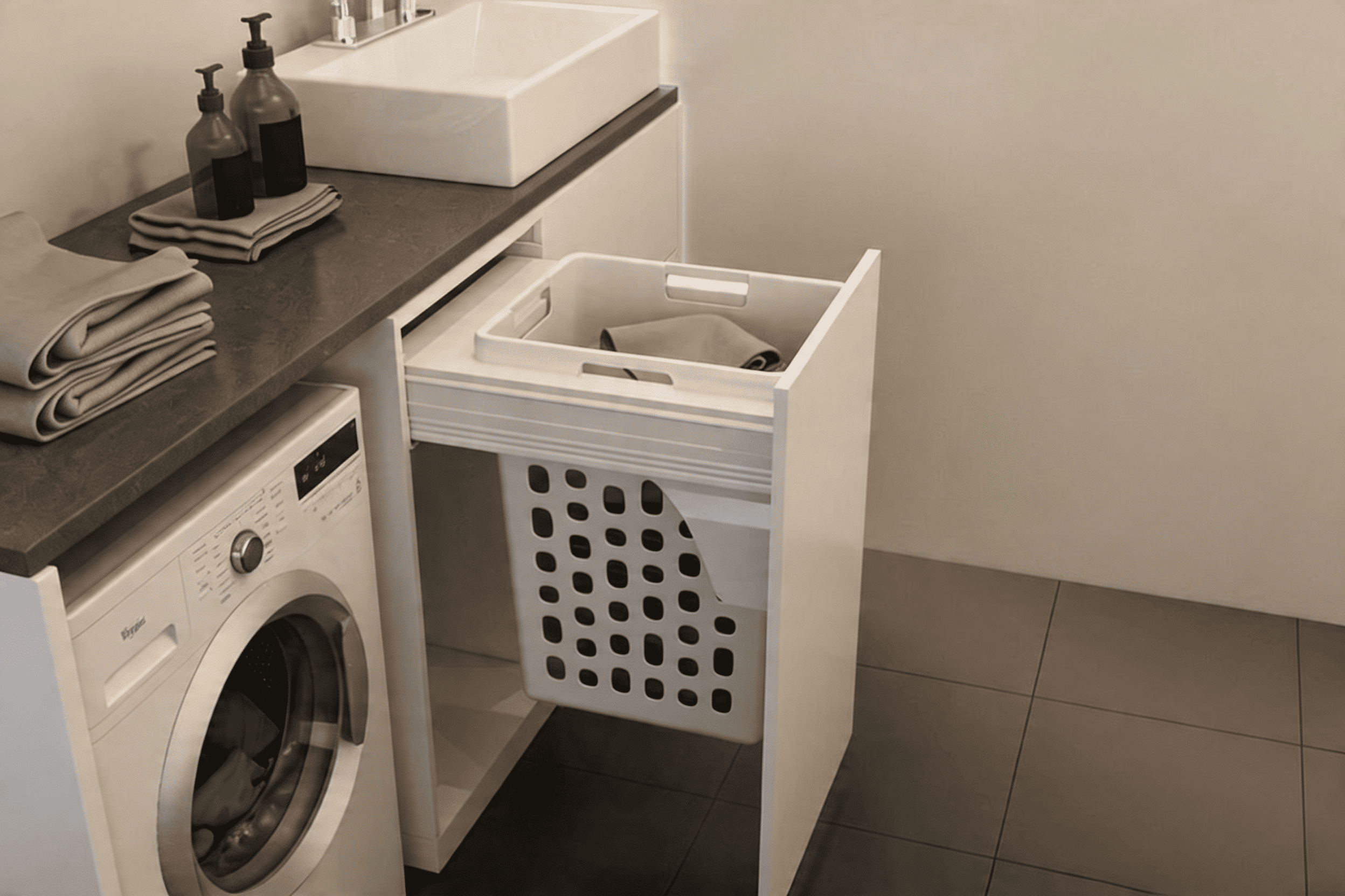 Euro Style Laundry Hamper System