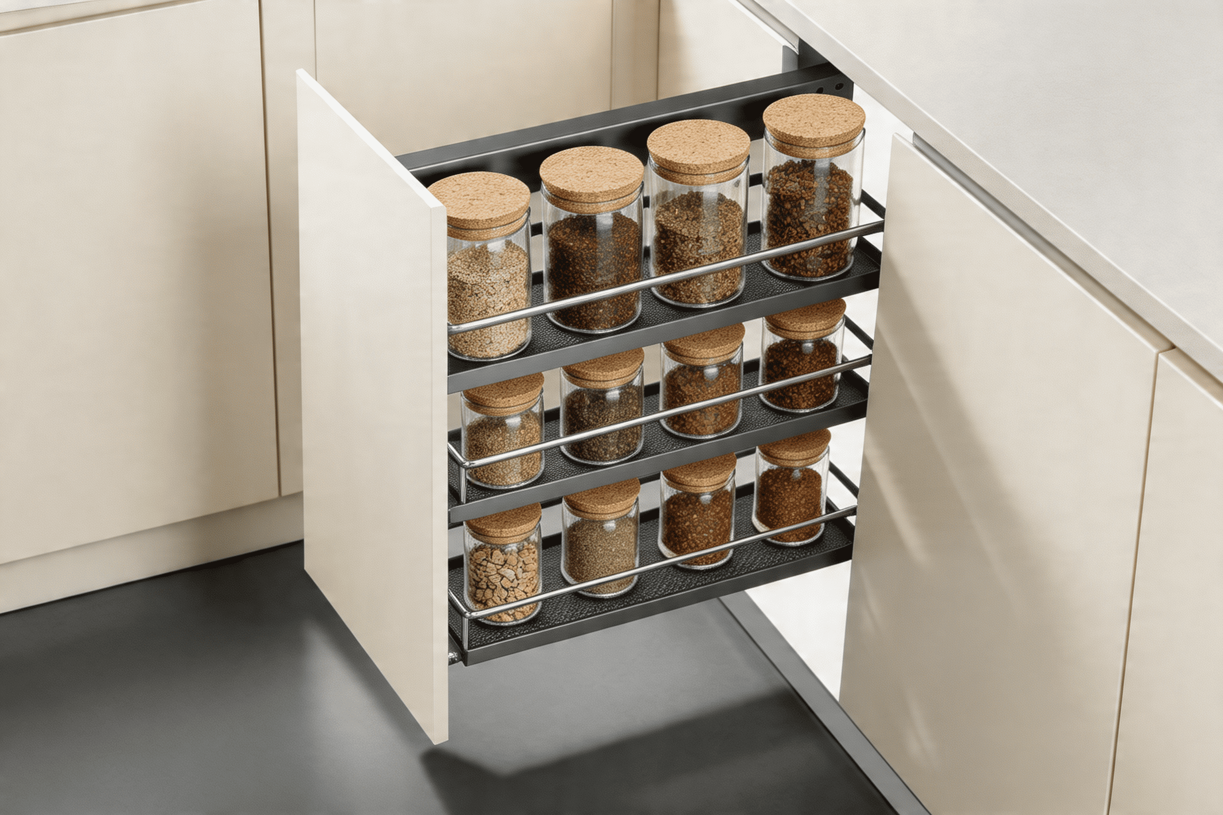 Spice Pullout — 3 Layers, Universal Base
